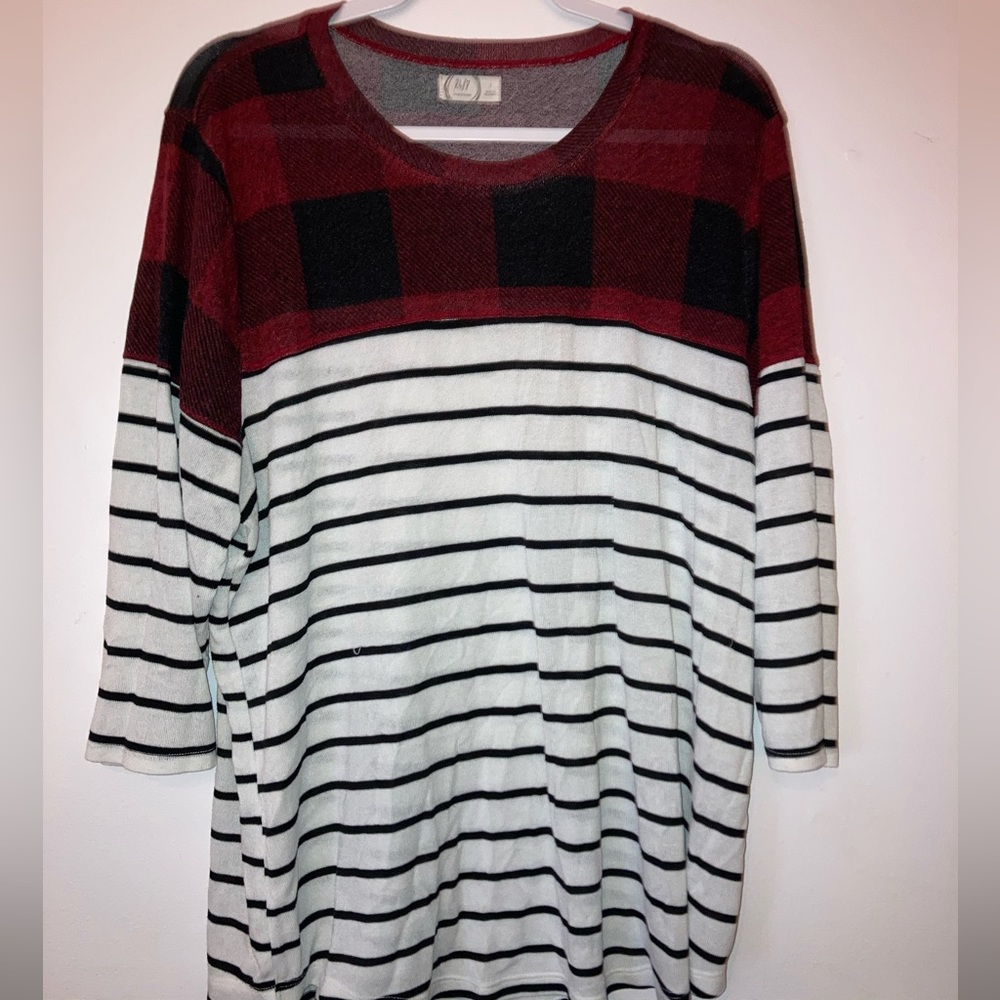 Buffalo Plaid Striped Shirt